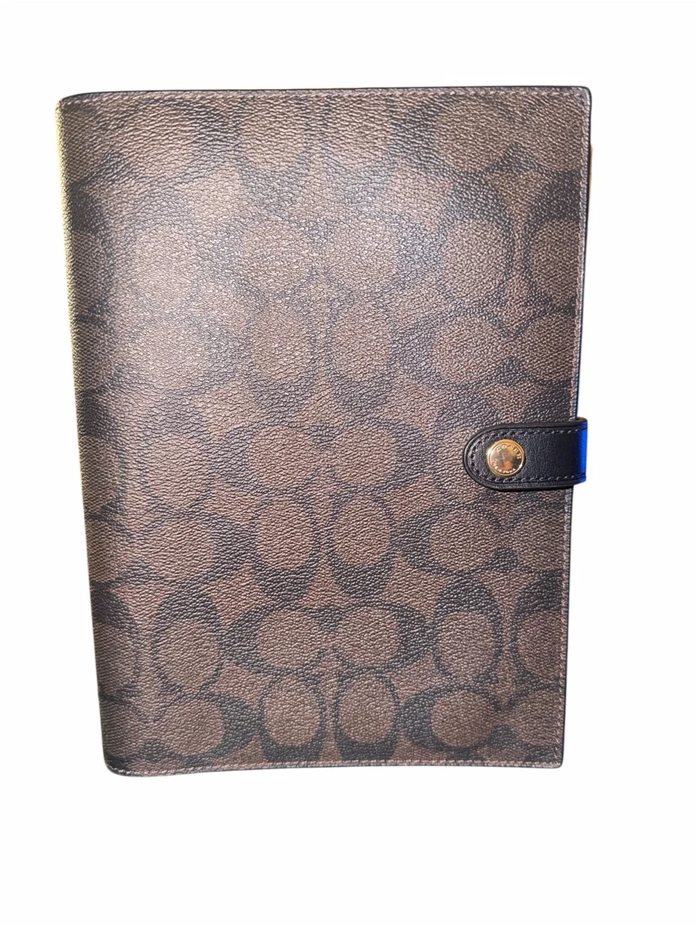 Coach Notebook in signature canvas
